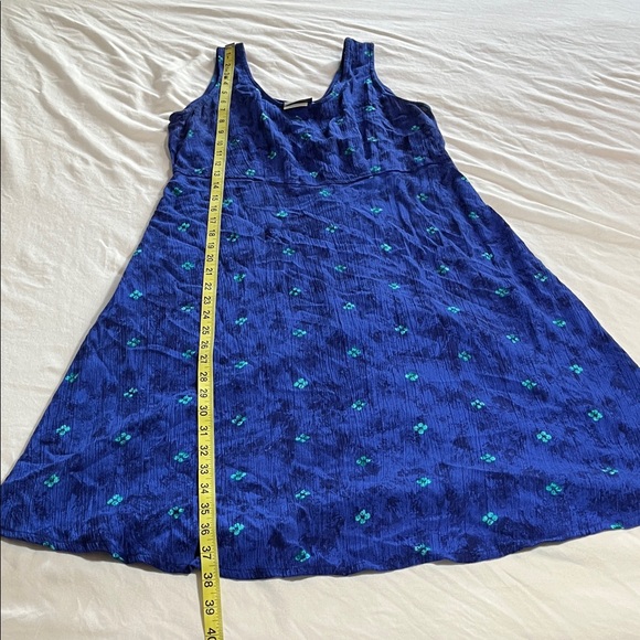 Vintage Rabbit Rabbit Rabbit Blue Floral Dress - Picture 6 of 7